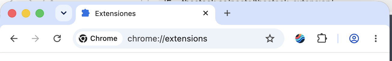 The Stack Extension pinned to toolbar